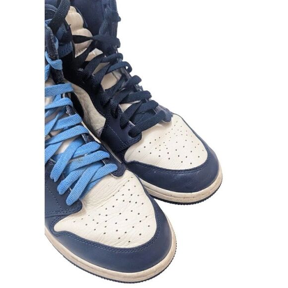 ‎Jordan 1 Retro High Obsidian Unc Preowned No Box 7y - Picture 2 of 9